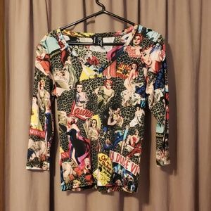 Lynn Ritchie gorgeous 3/4 length sleeve v-neck